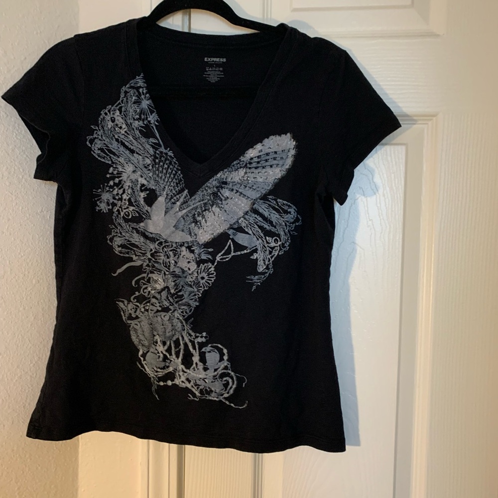 Express Black Graphic Tee